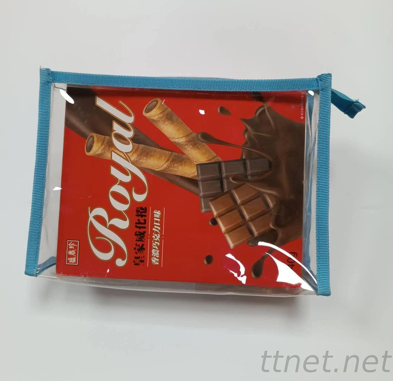 PVC透明戶外飲料手提袋|高週波置物袋